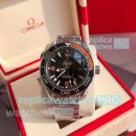AAA Copy Omega Seamaster Co-Axial Master Chronometer Planet Ocean Black Face Watch 